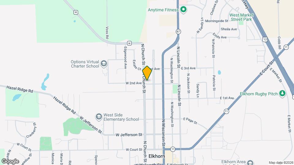 501 N Church St Map and Location Details