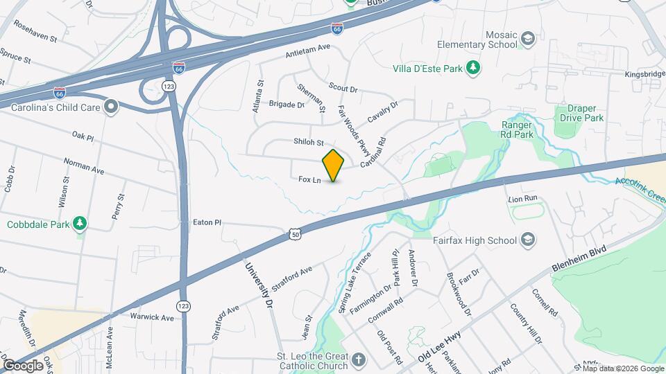 10211 Fox Ln Map and Location Details