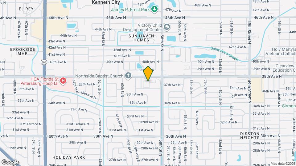 5880 38th Ave N Map and Location Details