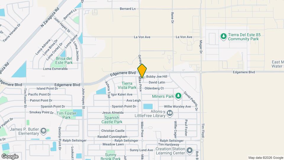 14705 Bobby Joe Hill Map and Location Details