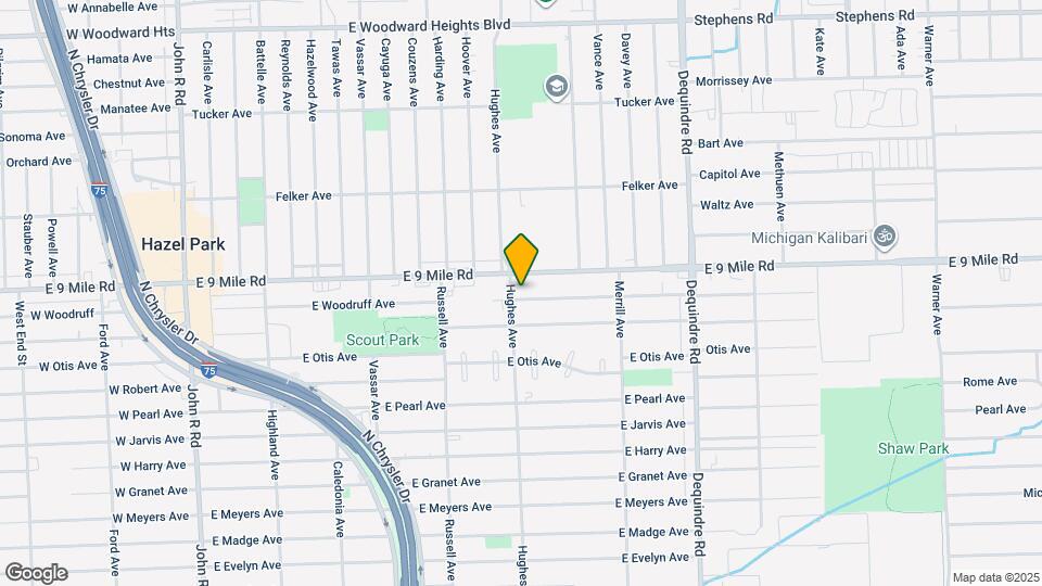 1421 E Elza Ave Map and Location Details