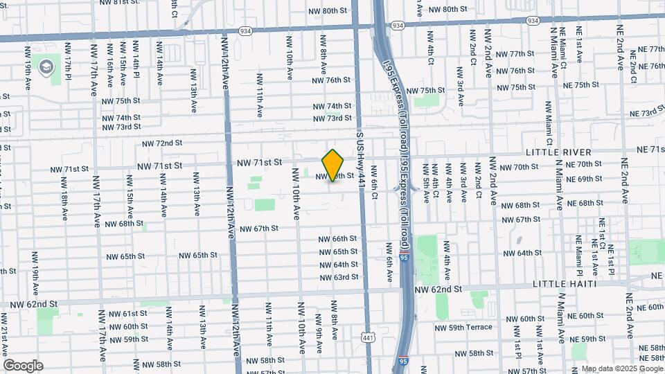 6901 NW 8th Ave Map and Location Details