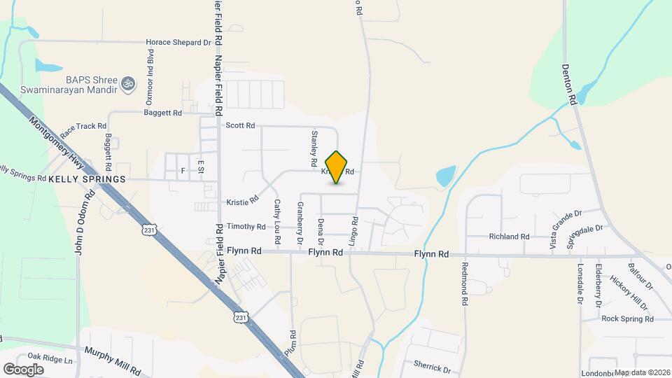 3405 Granberry Dr Map and Location Details