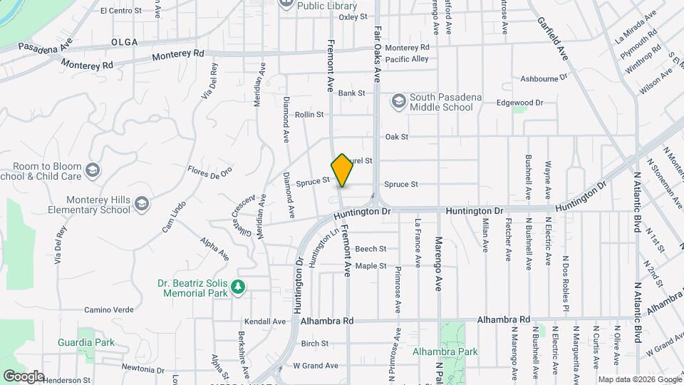 1819 Fremont Ave Map and Location Details