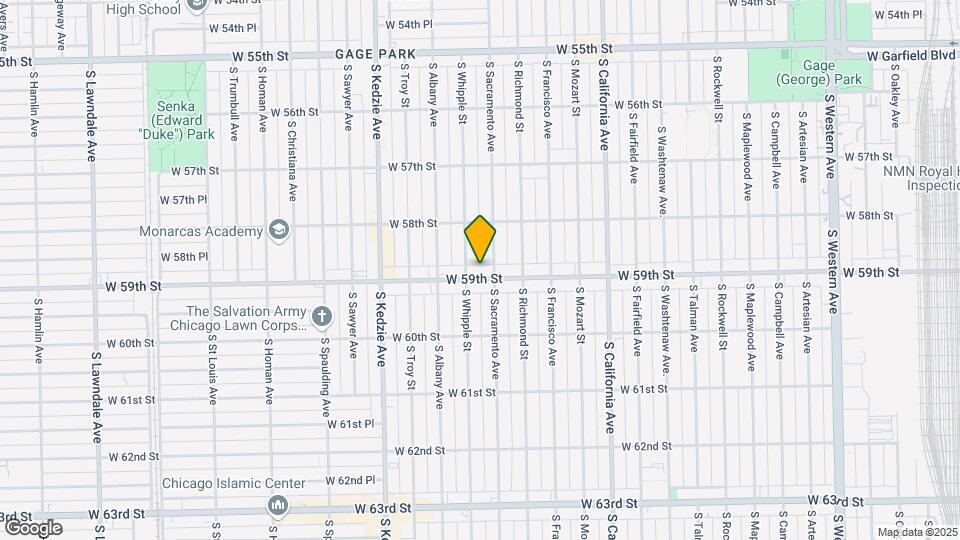 3014 W 59th St Map and Location Details