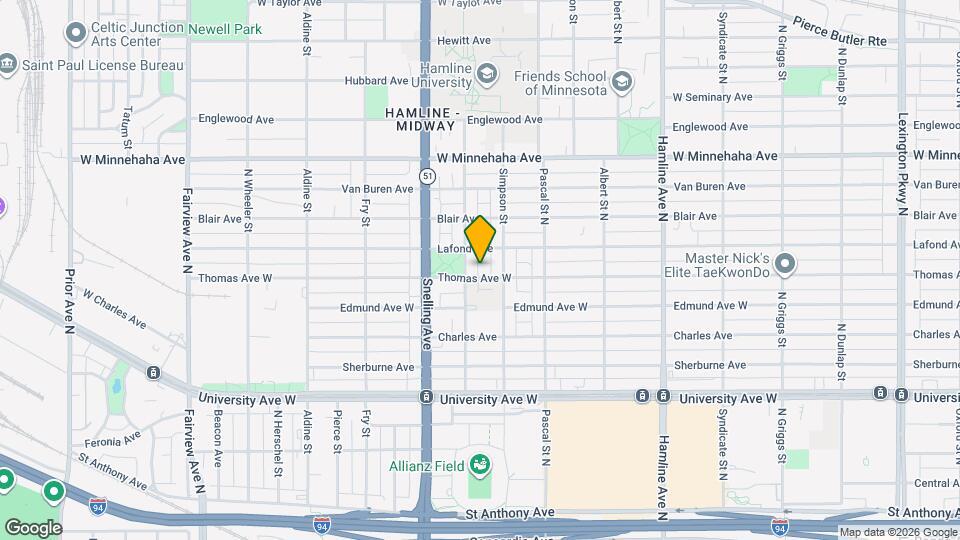 1521 Thomas Ave Map and Location Details