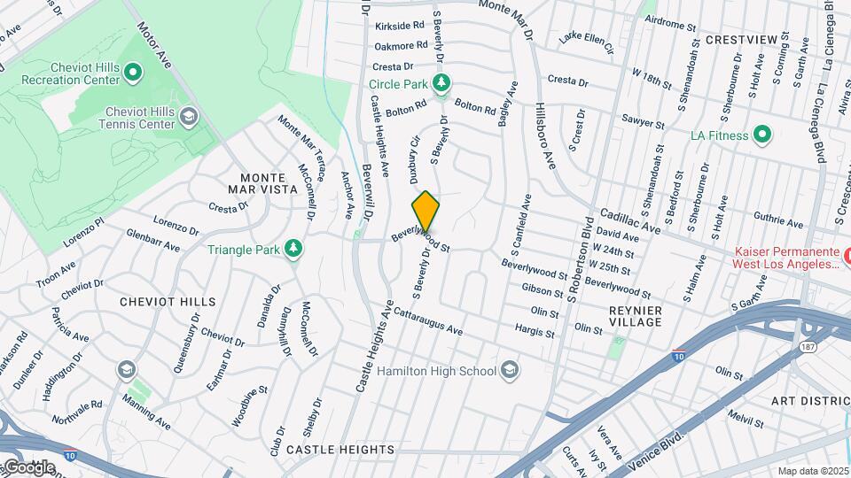 9600 Beverlywood St Map and Location Details