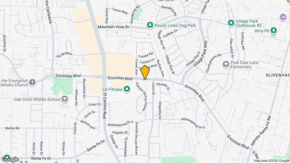 1595 Avenida De Los Lirios Map and Location Details