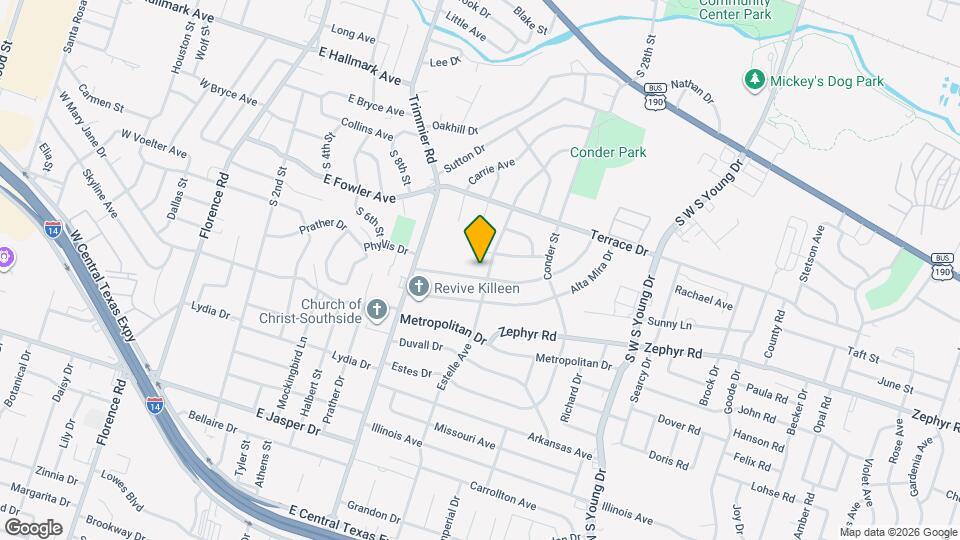 1207 Redondo Dr Map and Location Details