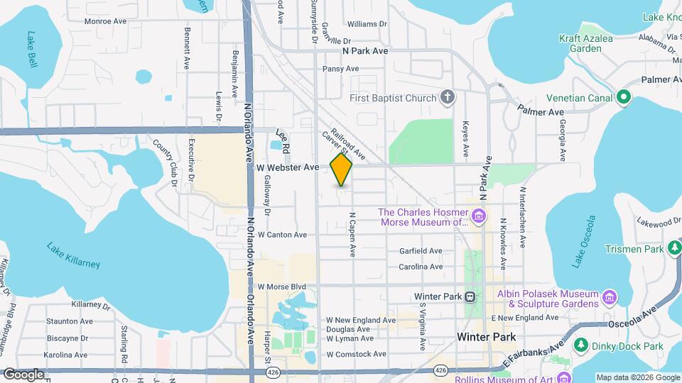 The Oxford at Winter Park Map and Location Details