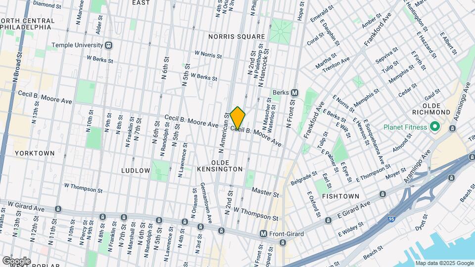 1644 N 2nd St Map and Location Details
