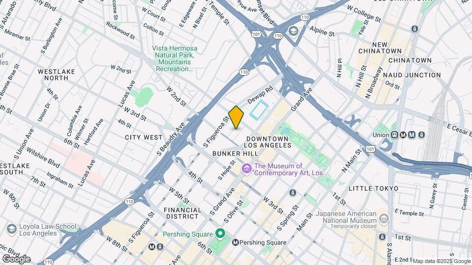 800 W 1st St Map and Location Details