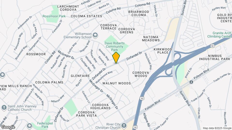 2201 Zinfandel Dr Map and Location Details