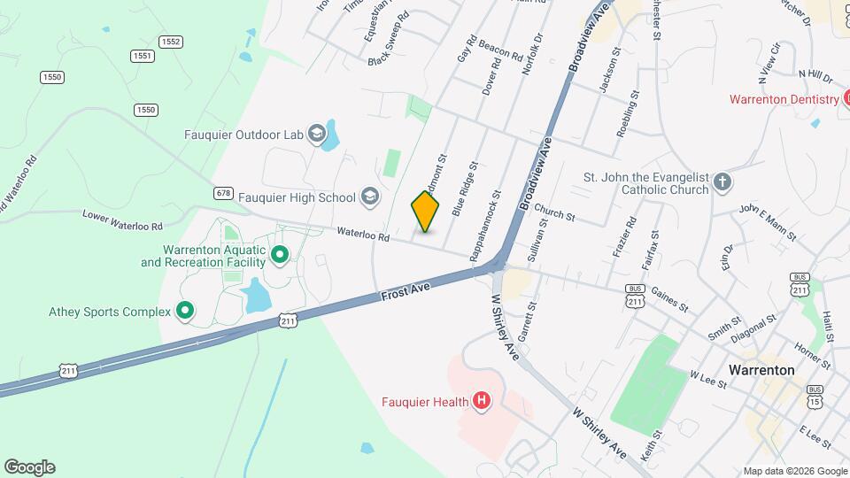 607 Waterloo Rd Map and Location Details