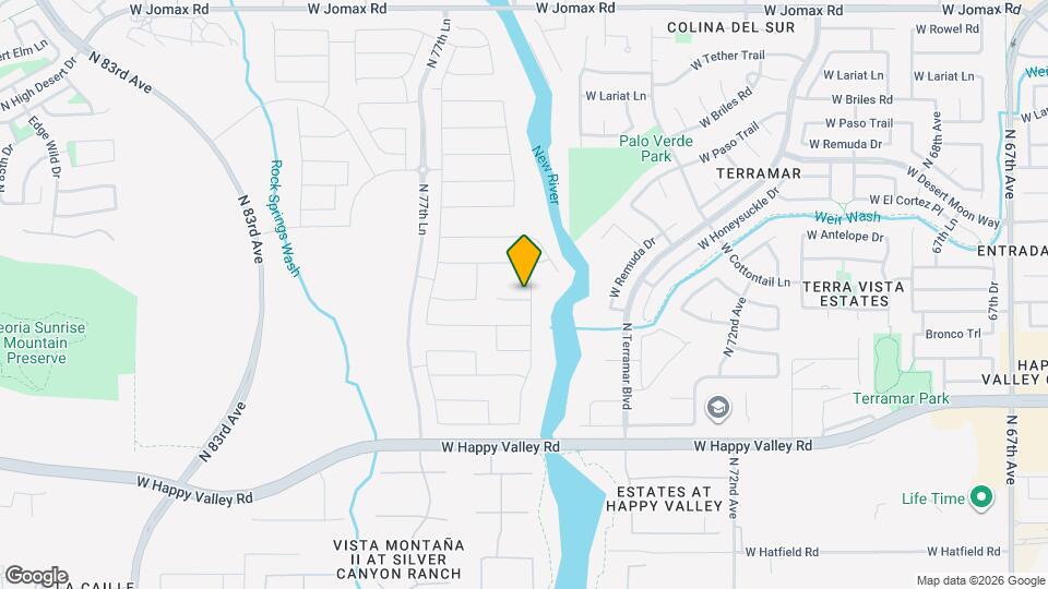 25520 N 75th Ln Map and Location Details