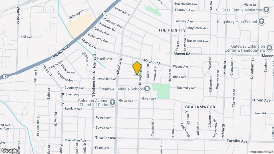 3482 Lamphier Ave Map and Location Details