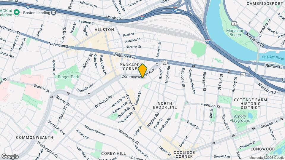 1156 Commonwealth Ave Map and Location Details