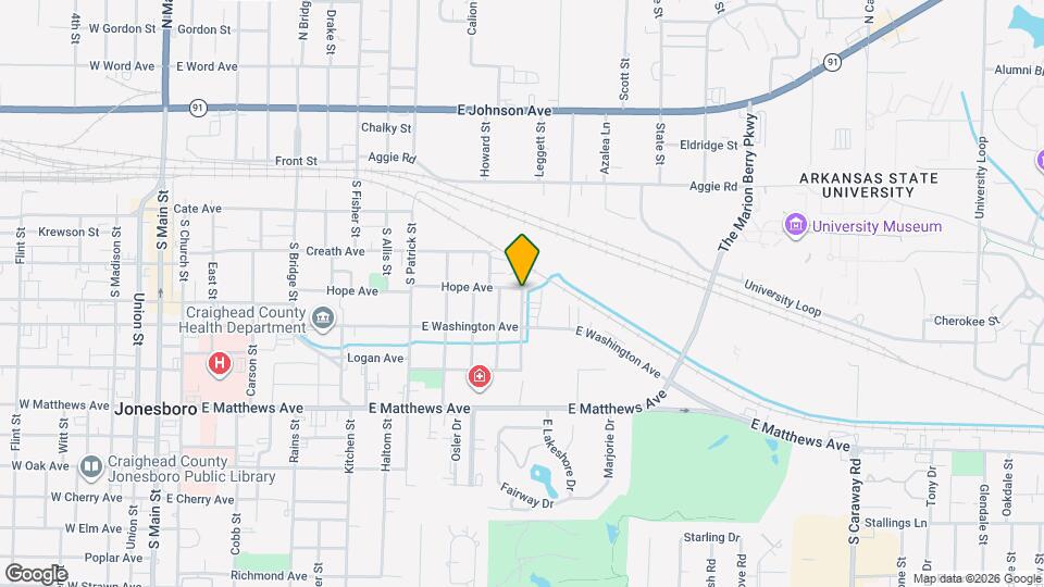 401 Houghton St Map and Location Details