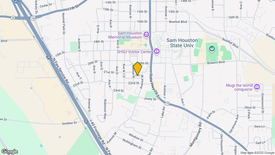 2105 Avenue N Map and Location Details