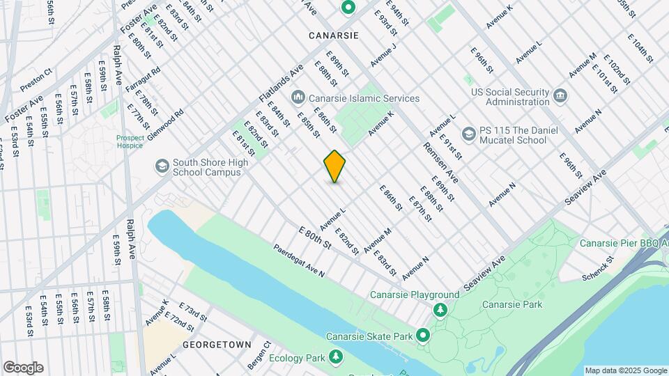 1146 E 84th St-Unit -2nd floor Map and Location Details