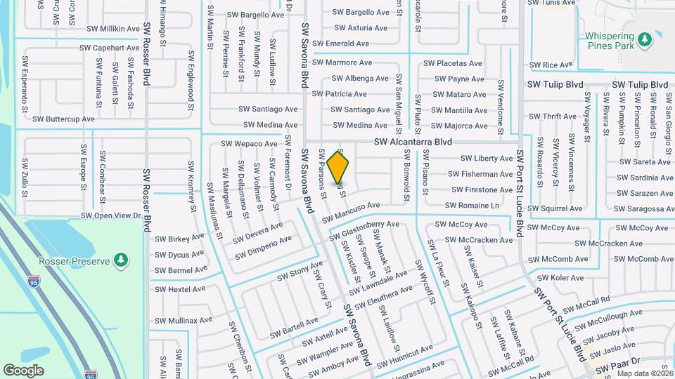 3668 SW Ballweg St Map and Location Details