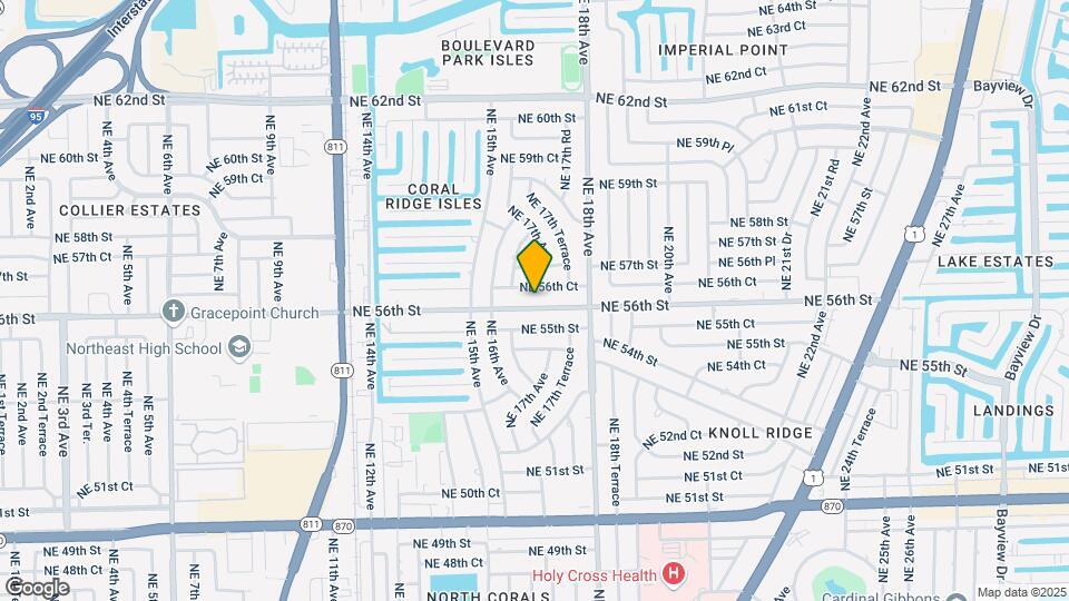 1661 NE 56th St Map and Location Details