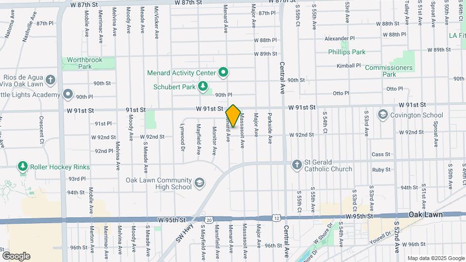 9141 Menard Ave Map and Location Details