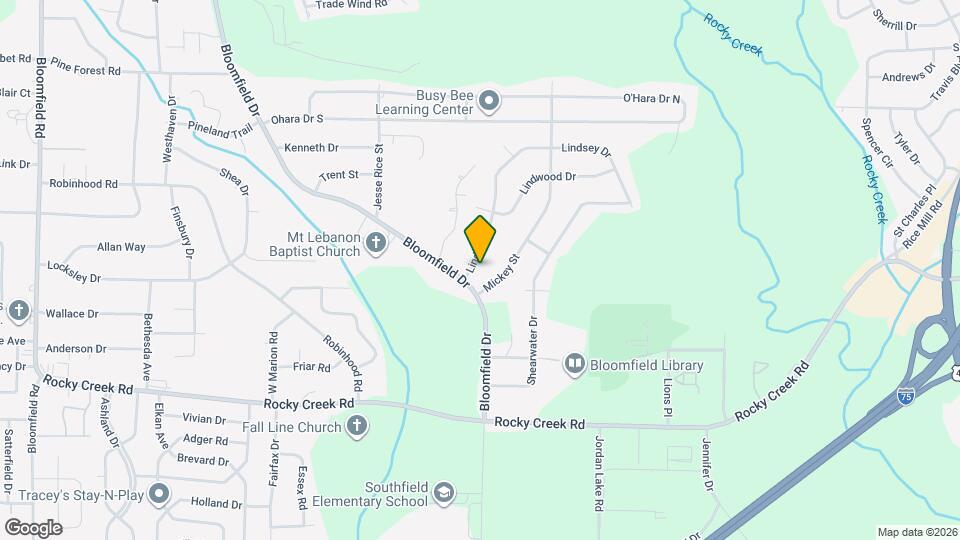 4058 Lindsey Dr Mapa y Detalles de la Ubicación