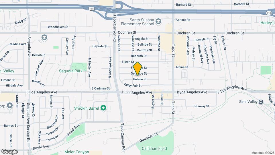 4129 Helene St, Unit Detached Backhouse Map and Location Details
