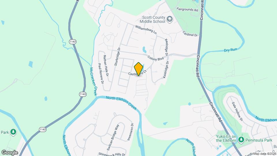 109 Cornwallis Dr Mapa y Detalles de la Ubicación