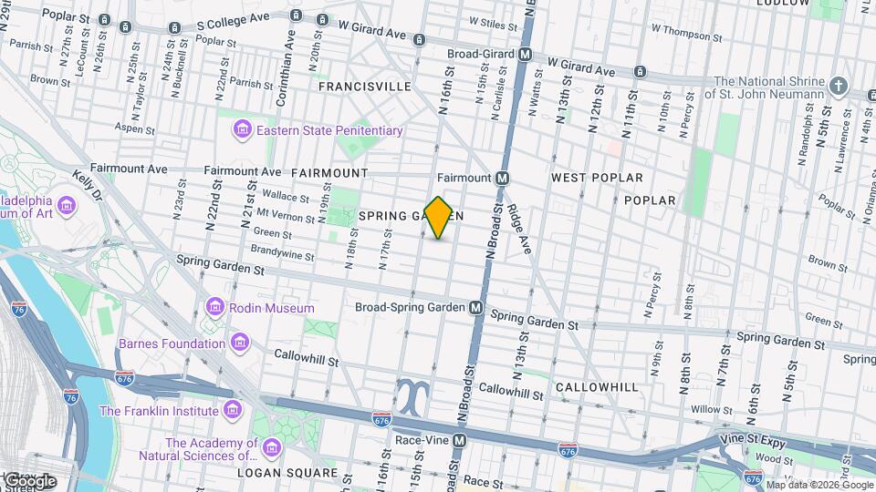 1522 Mt Vernon St Map and Location Details