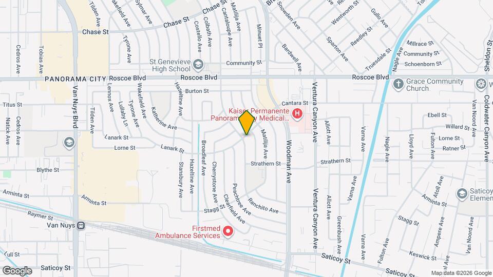 8040 Ranchito Ave Mapa y Detalles de la Ubicación