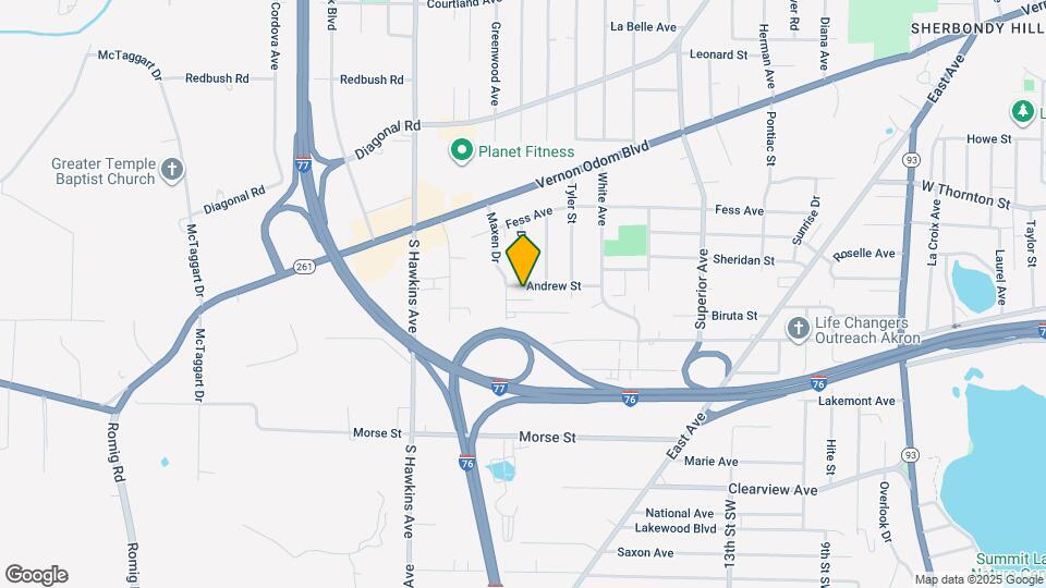 1032 Andrew St Map and Location Details