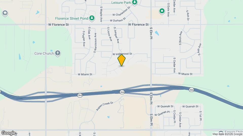 1109 W Los Angeles Cir Map and Location Details