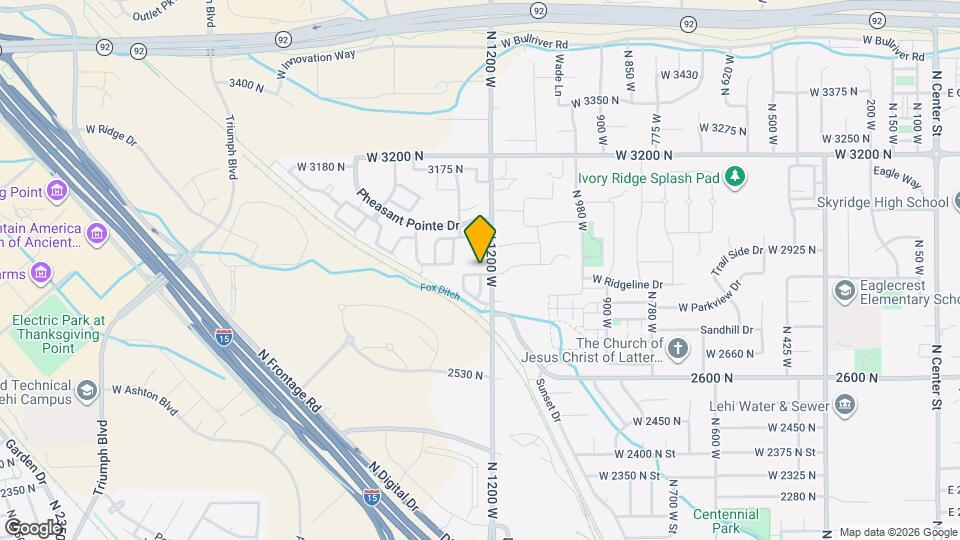 1234 N Bridalwood Loop Map and Location Details