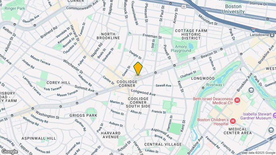 1290 Beacon St, Unit 204 Map and Location Details