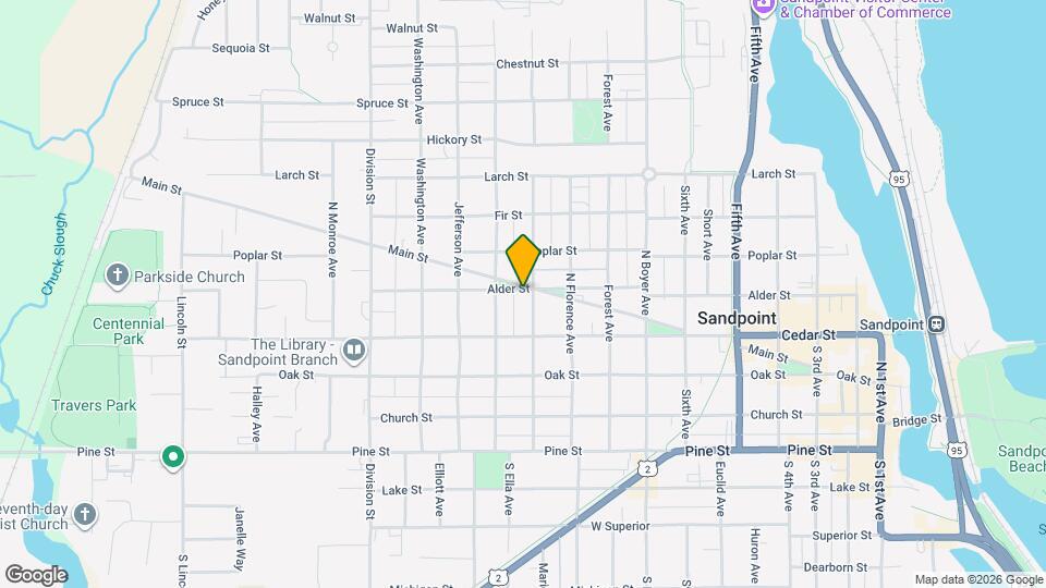1009 Alder St Mapa y Detalles de la Ubicación