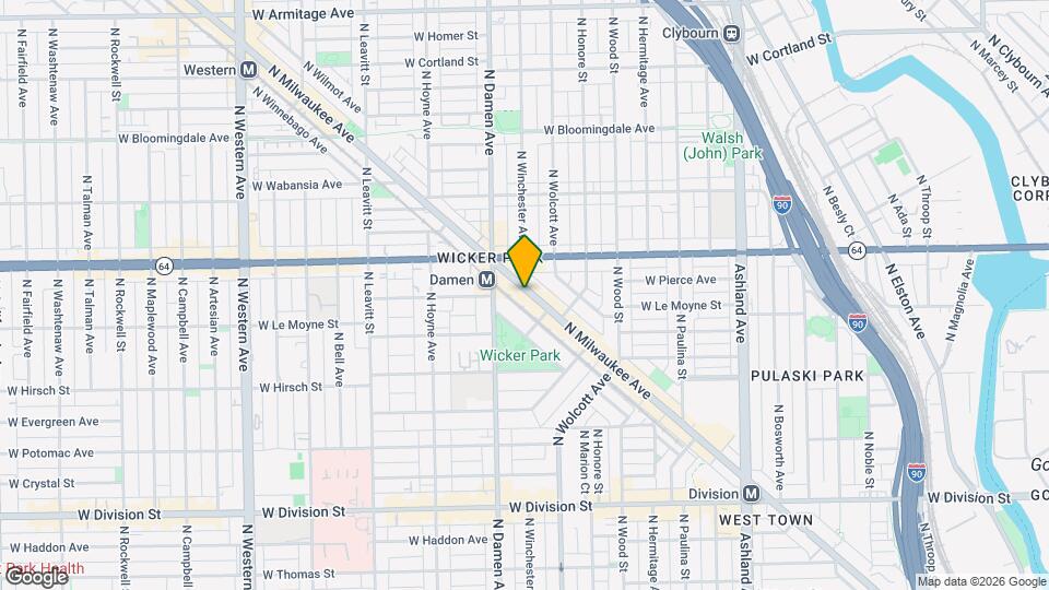 1522 N Milwaukee Ave, Unit 1538M-2F Mapa y Detalles de la Ubicación