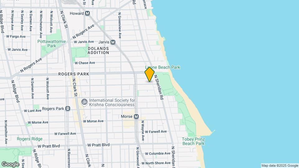 1323 W Estes Ave, Unit ONE BED Map and Location Details