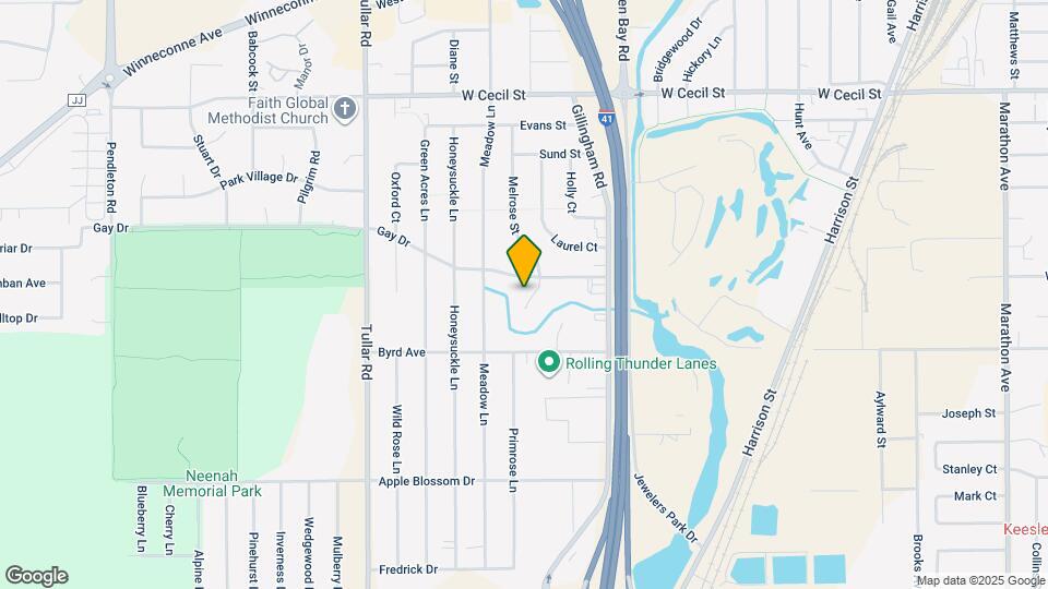 1117 Melrose Ct Map and Location Details