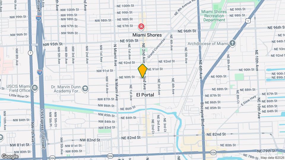 8940 NE 2nd Ave Map and Location Details