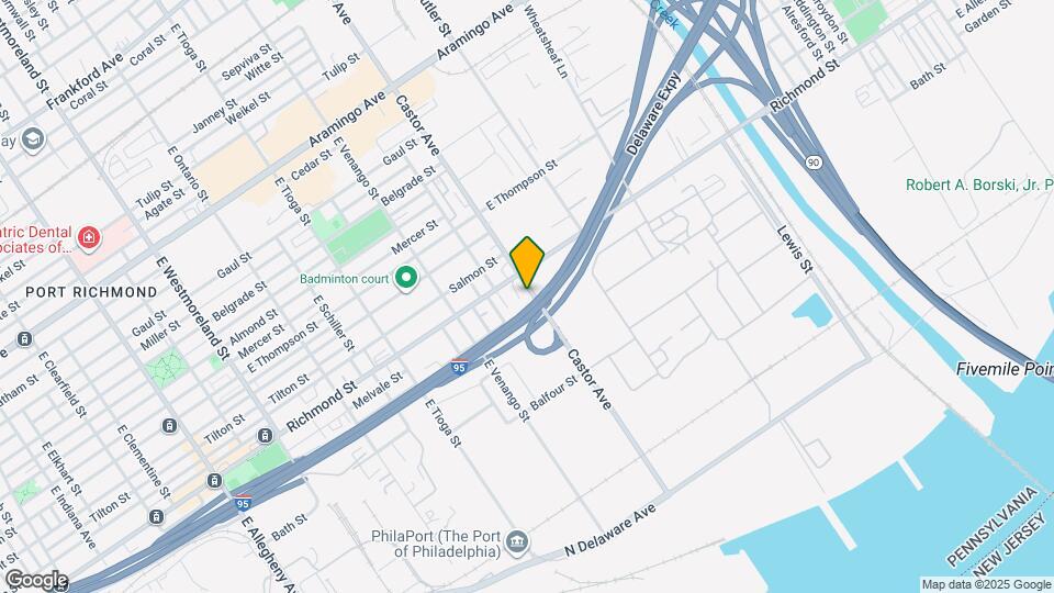 2830 Castor Ave Map and Location Details