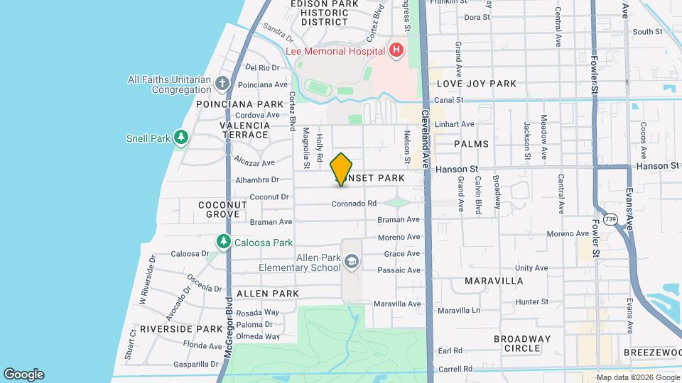 1718 Sunset Pl, Unit 101 Map and Location Details