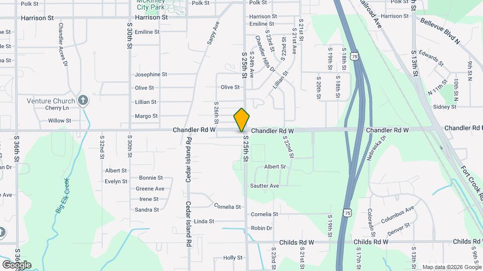 7704 S 25th St Map and Location Details