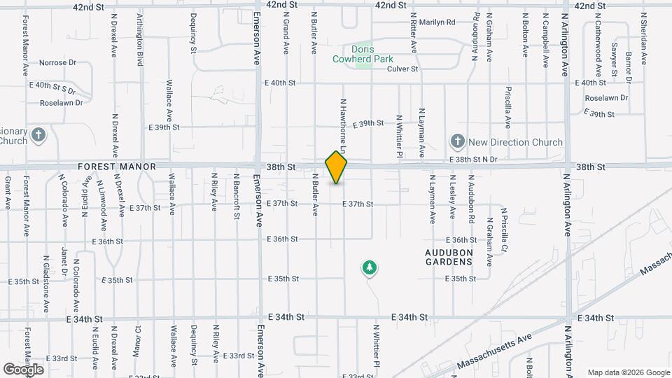 3748 N Hawthorne Ln Map and Location Details