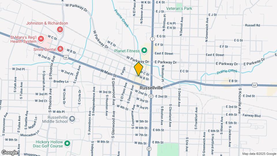 313 W B St Map and Location Details