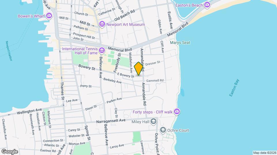 61 E Bowery St Map and Location Details