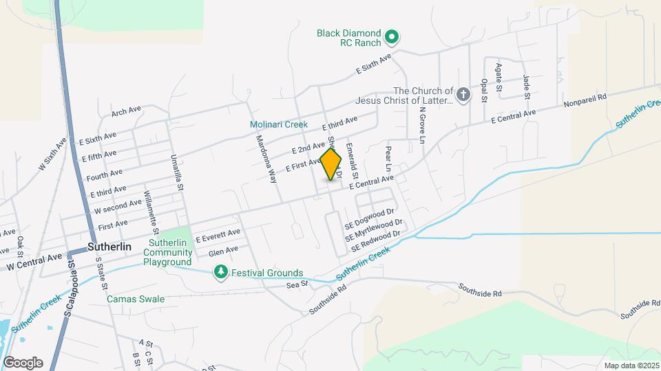 1051 E Central Ave Map and Location Details