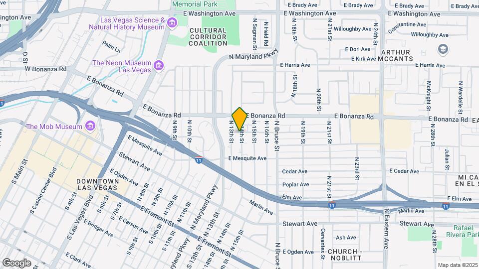 445 N 14th St Map and Location Details