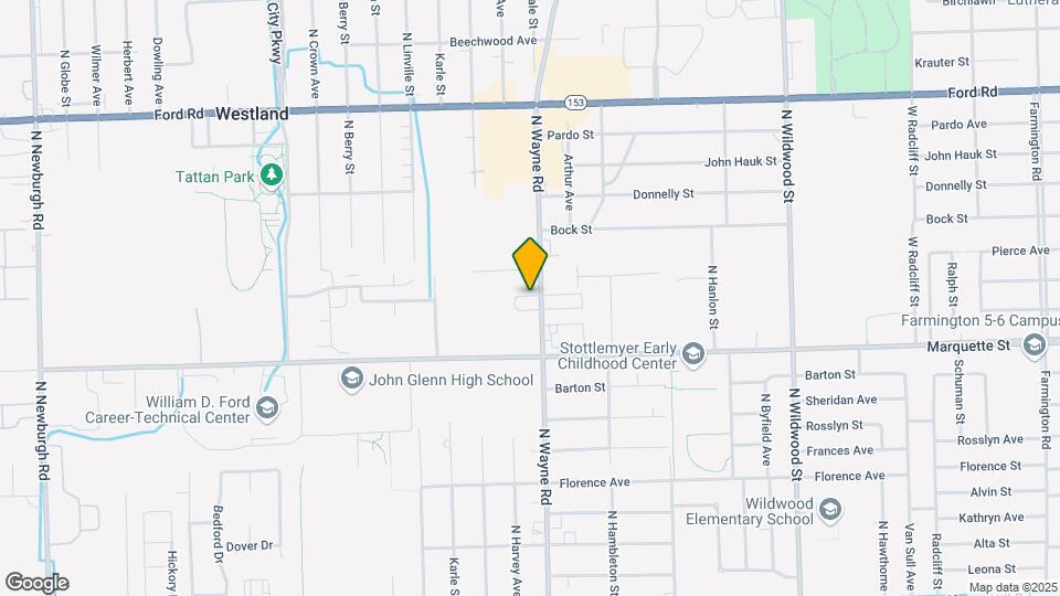 1295 N Wayne Rd Map and Location Details
